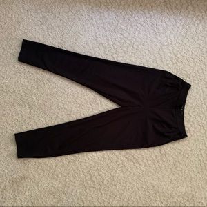 Black straight leg ankle dress pants